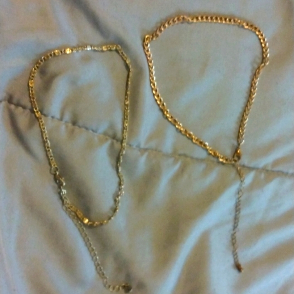 Gold and silver necklaces!